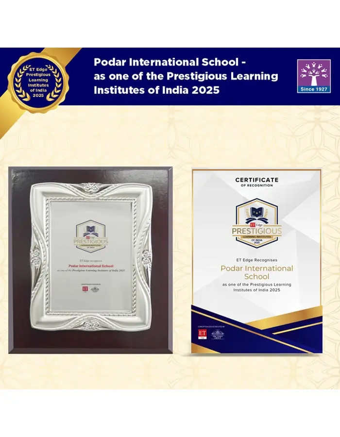 Podar International School Honored as India
