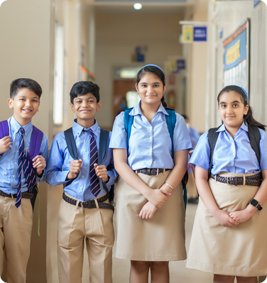 about podar education network - students inside the school - for dekstop